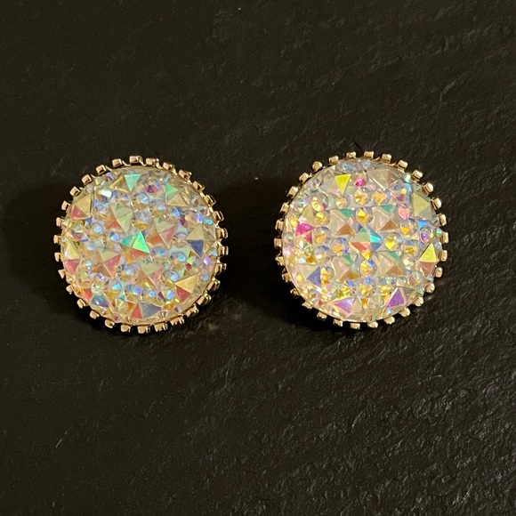 Iridescent Statement Earrings - Picture 2 of 8